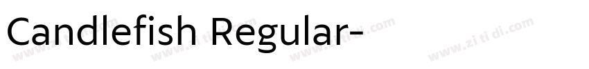 Candlefish Regular字体转换